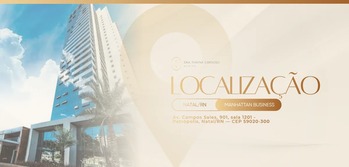 Localização: Manhattan Business, Av. Campos Sales, 901, sala 1201, Petrópolis, Natal/RN